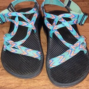 Chaco Multicolor Zigzag Sandals Chaco Big Kid Size 2